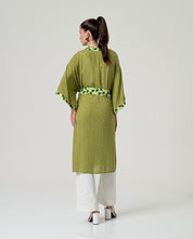 SURKANA - kimono viscosa sfoderato - VERDE