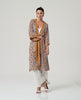 SURKANA - kimono viscosa sfoderato - MARRONE