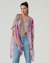 SURKANA - kaftano aperto stampato - LILLA