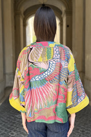 one-hundred-stars-1 - giacca kimono - CRANE OLIVE