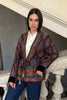 WU-SIDE - giacca kimono viscosa - CAFFE