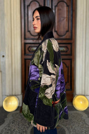 one-hundred-stars-1 - giacca kimono velluto - NASTURPIUM BLACK