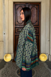 one-hundred-stars-1 - giacca kimono velluto - AMULET EMERALD