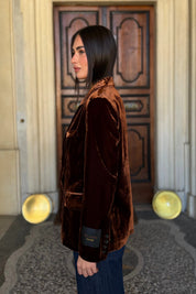 WU-SIDE - giacca blazer viscosa - RUGGINE