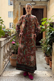 WU-SIDE - abito viscosa - CAFFE