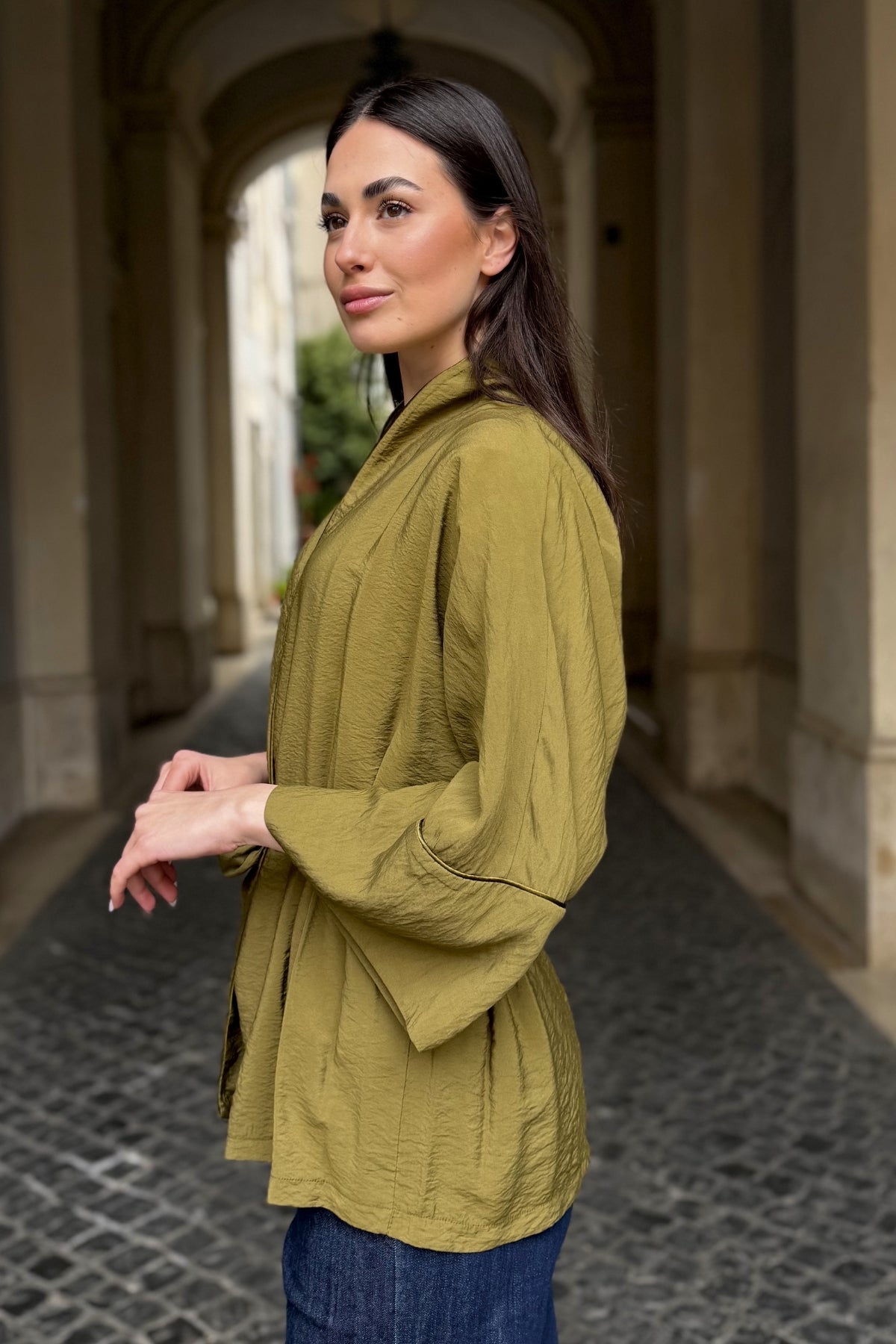ARTEFILIA-MILANO - kimono marea - JUNIPER