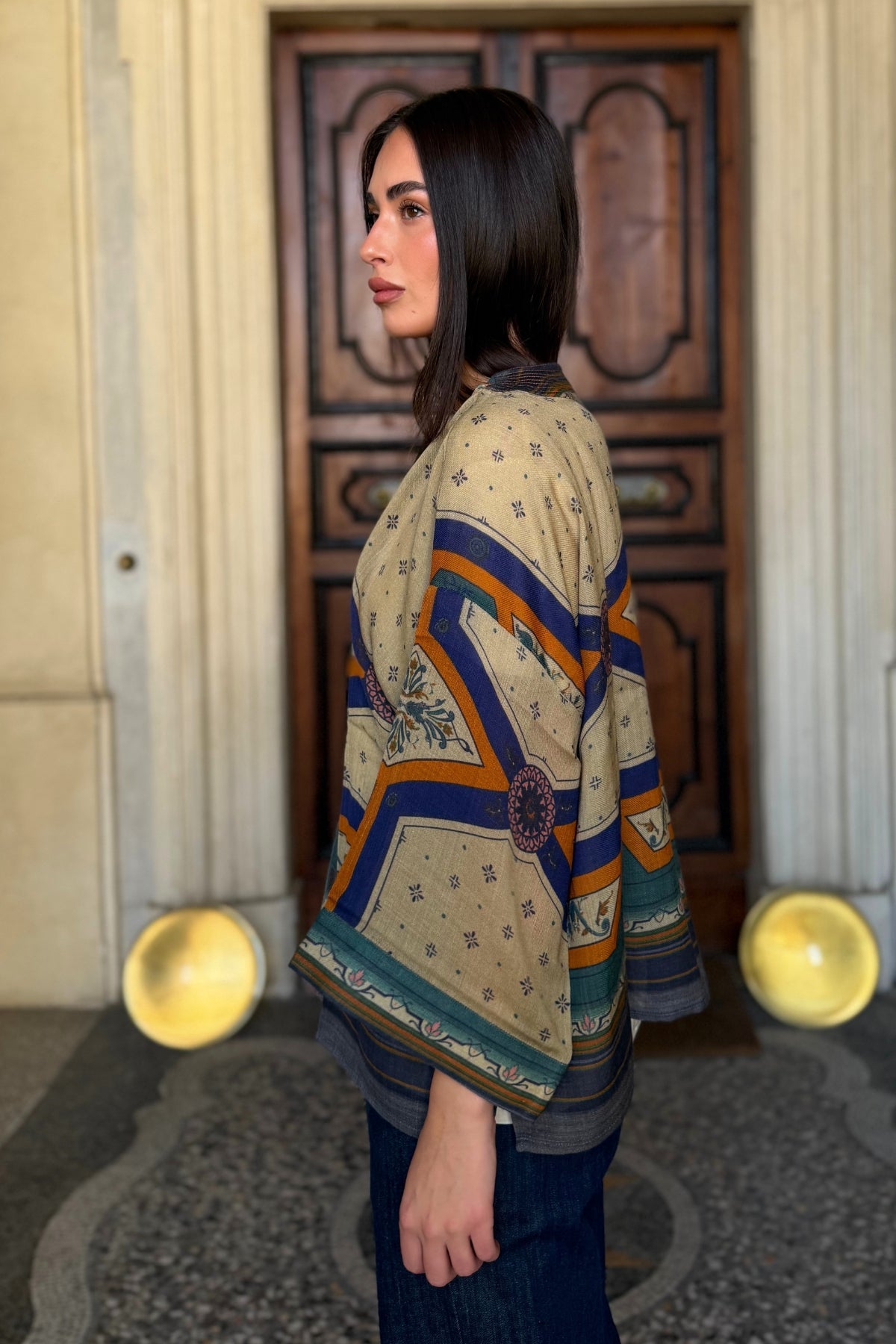 one-hundred-stars-1 - giacca kimono wool - FLEUR DE LYS SAND