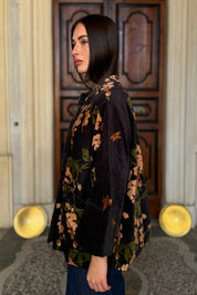 one-hundred-stars-1 - velvet jacket - WISTERIA BLACK