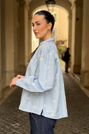 MAISON HOTEL - camicia james - SKY BLUES