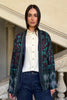 WU-SIDE - giacca bomber viscosa - BLUE VERDE