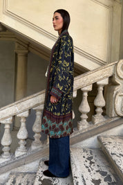 WU-SIDE - kimono viscosa mid - MORO GIALLO