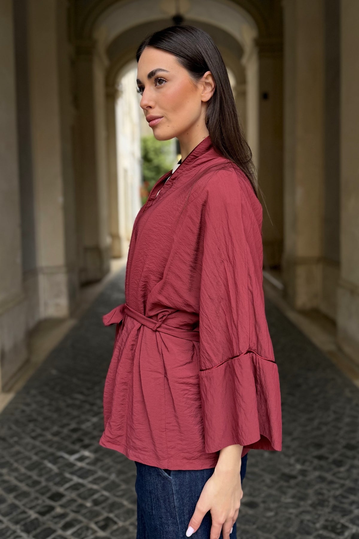 ARTEFILIA-MILANO - kimono marea - CABERNET