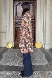 FLOW - kimono samira viscosa fantasia - GREEN FLOWER