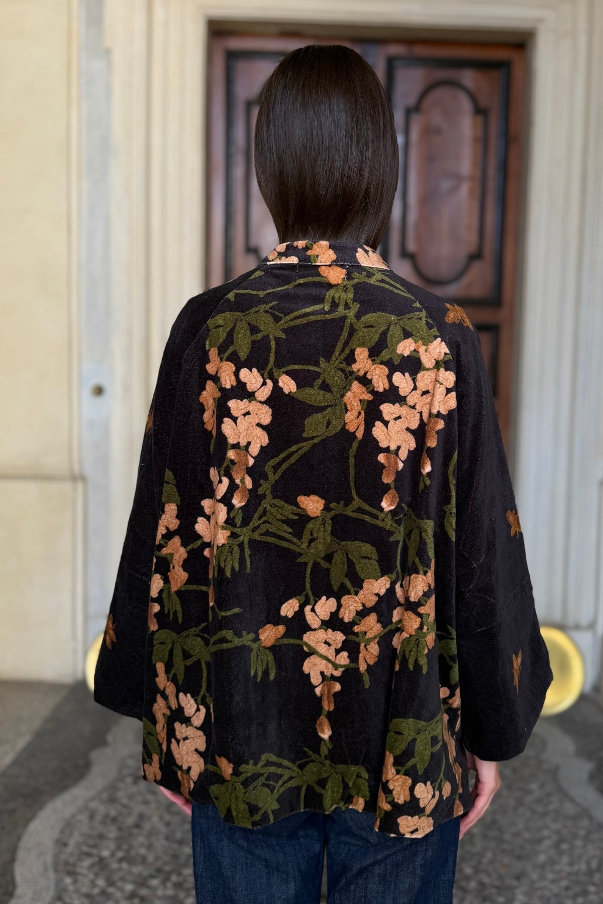 one-hundred-stars-1 - velvet jacket - WISTERIA BLACK