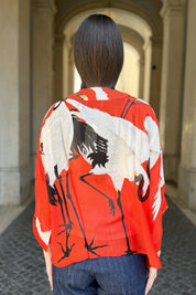 one-hundred-stars-1 - giacca kimono - STORK SCARLET