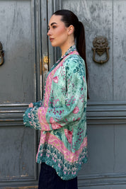 WU-SIDE - giacca kimono viscosa sfoderato - TIFFANY