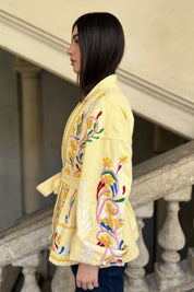 MOCHY - giacca ricamo mochy - GIALLO