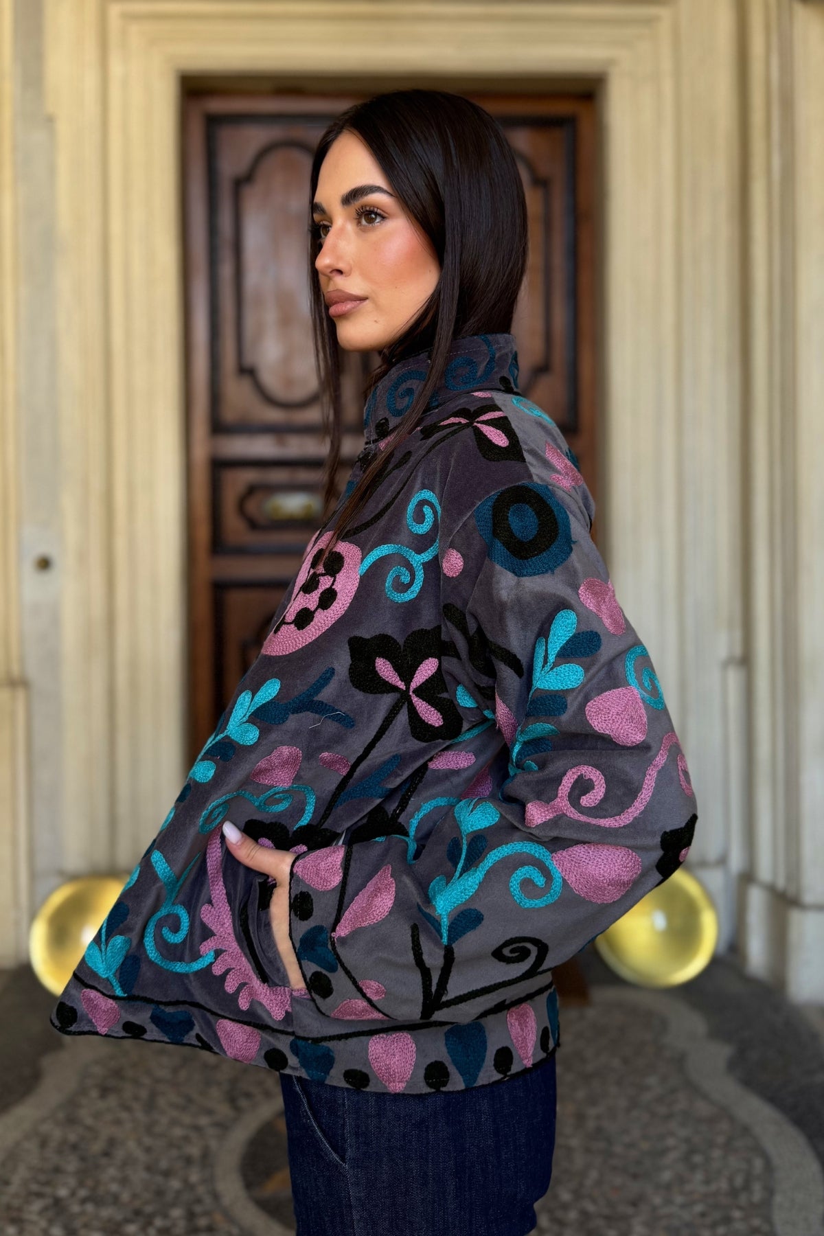 FABRICE PARIS - giacca kimono moucheron - 54