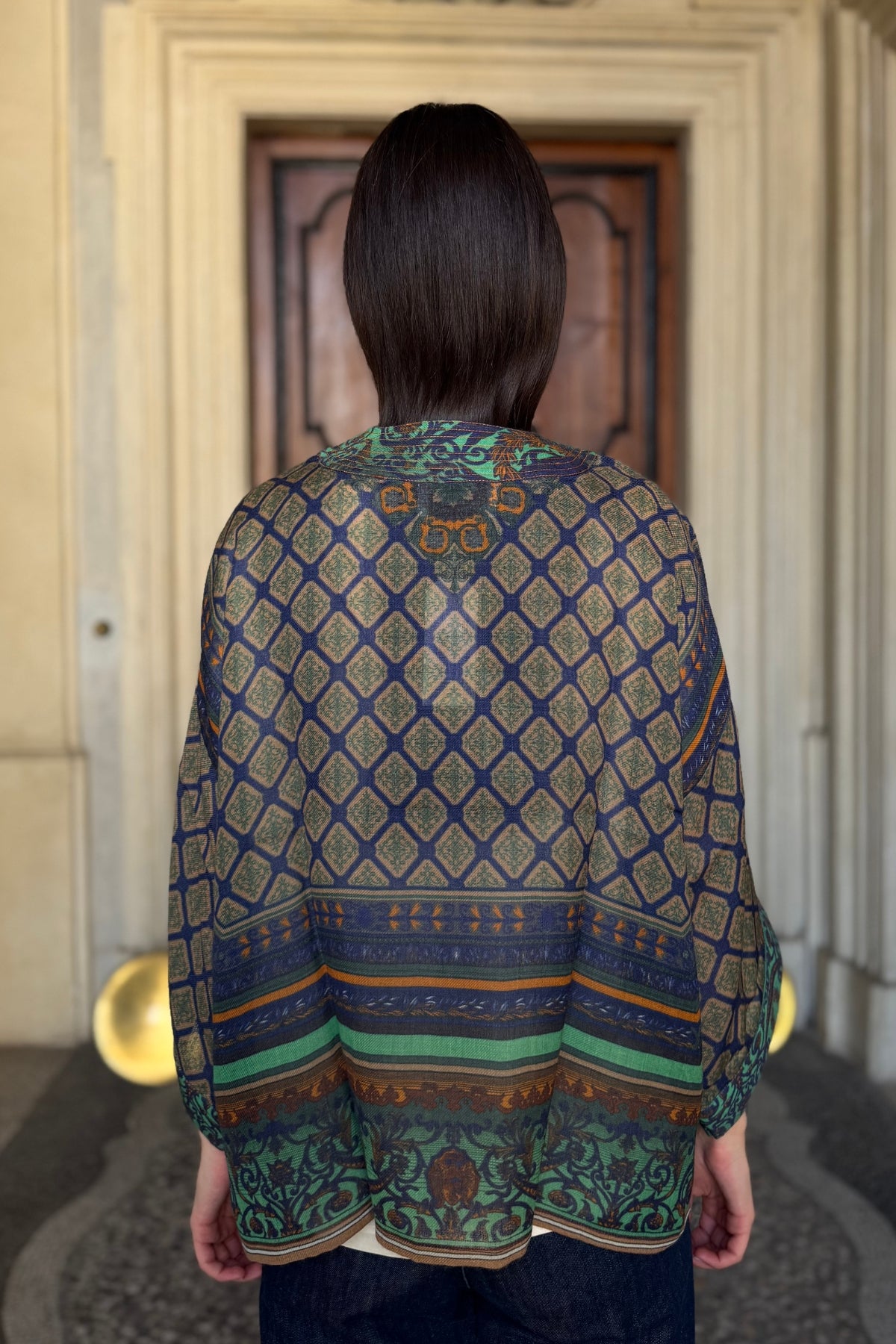 one-hundred-stars-1 - giacca kimono wool - AMULET EMERALD