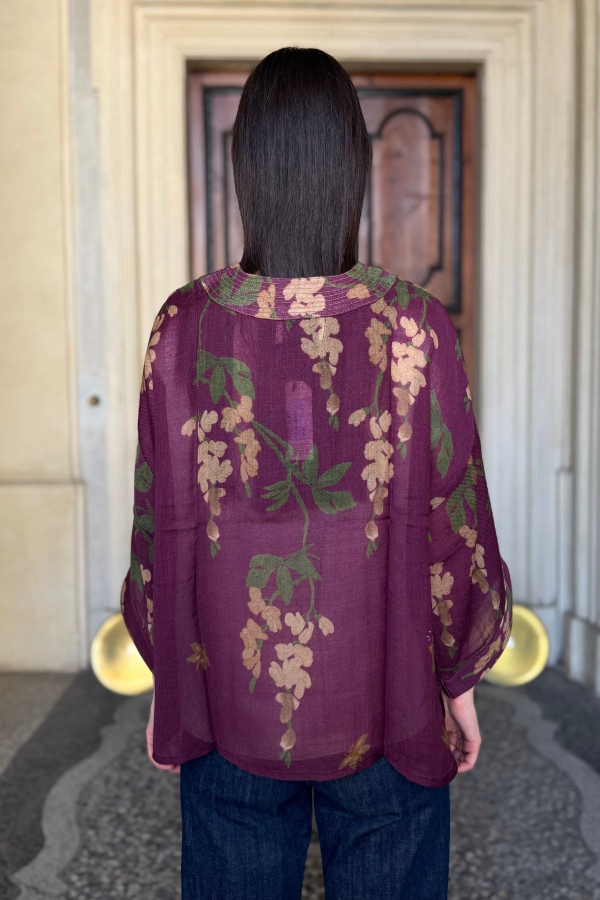 one-hundred-stars-1 - giacca kimono wool - WISTERIA PLUM