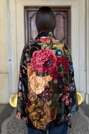 one-hundred-stars-1 - giacca kimono velluto - PRIMULA BLACK