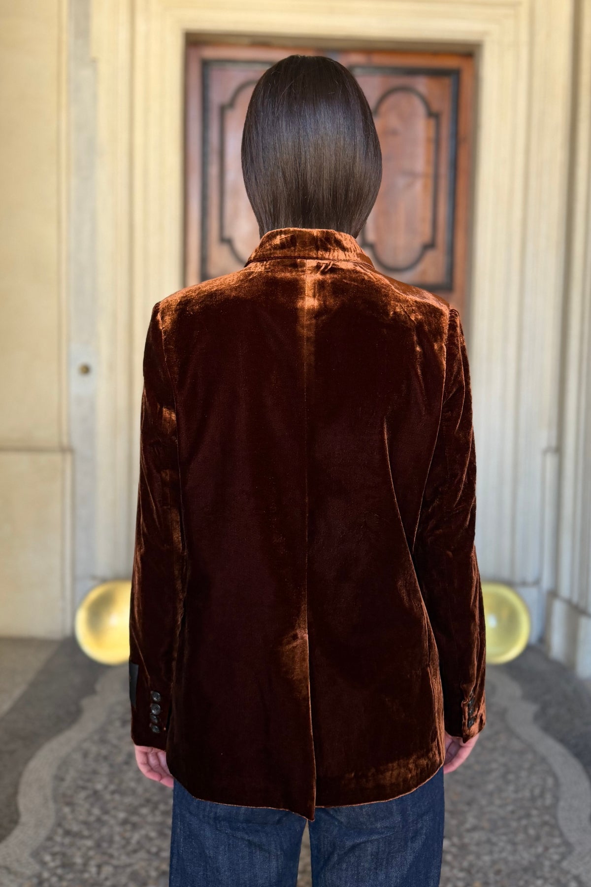 WU-SIDE - giacca blazer viscosa - RUGGINE