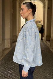 MAISON HOTEL - camicia james - SKY BLUES