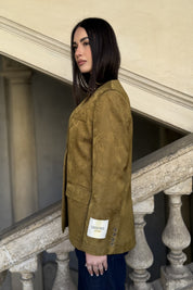 WU-SIDE - giacca jacquard - SENAPE