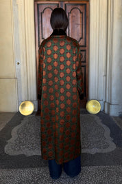 WU-SIDE - kimono seta viscosa - RUGGINE