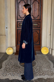 WU-SIDE - kimono velluto - BLUE