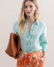 SURKANA - camicia manica lunga - VERDE ACQUA