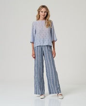 SURKANA - blusa bami manicha 3/4 - BLU POLVERE