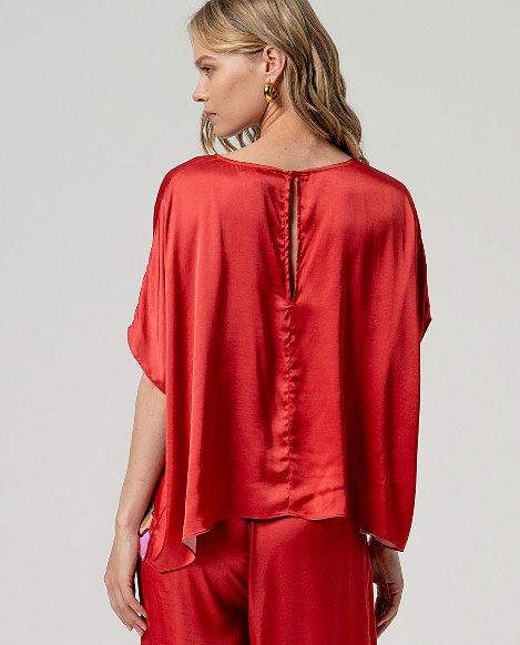 SURKANA - blusa hisa - ROSSO