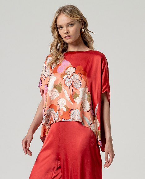 SURKANA - blusa hisa - ROSSO