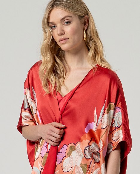 SURKANA - kimono hisa - ROSSO