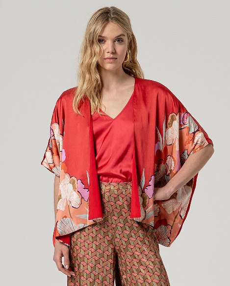 SURKANA - kimono hisa - ROSSO