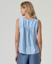 SURKANA - top inlo - CELESTE POLVERE