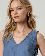 SURKANA - top inte spalline - AZUL