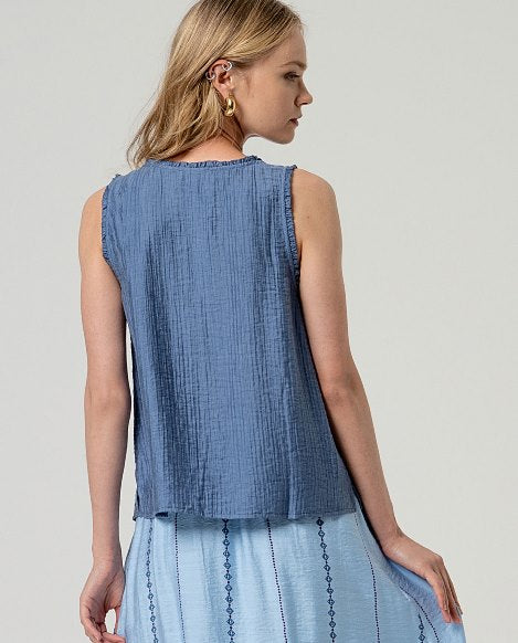 SURKANA - top inte spalline - AZUL