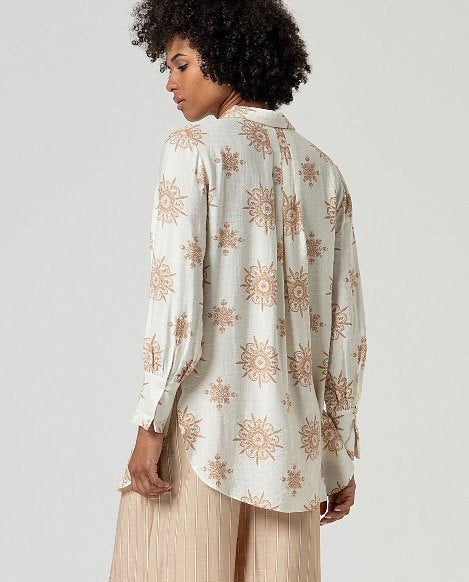 SURKANA - camicia sony lunga - CRUDO