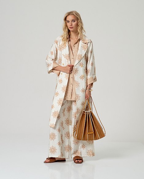 SURKANA - camicia sony lunga - SAND