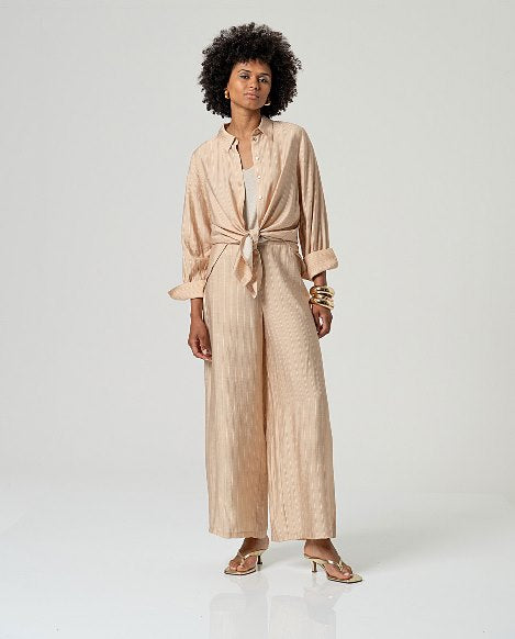 SURKANA - pantaloni sony palazzo - SAND