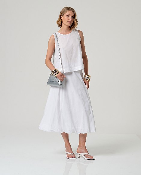 SURKANA - top baku - OFF WHITE