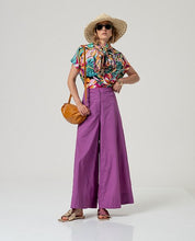 SURKANA - pantaloni baku palazzo - PORPORA