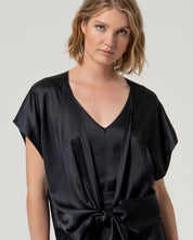 SURKANA - blusa biso nodo - NERO