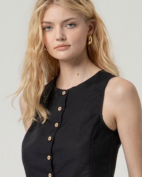 SURKANA - gilet nape - NERO