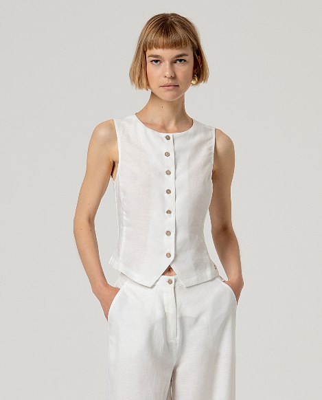 SURKANA - gilet nape - BIANCO