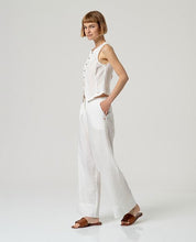 SURKANA - pantaloni nape palazzo - BIANCO