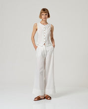 SURKANA - pantaloni nape palazzo - BIANCO