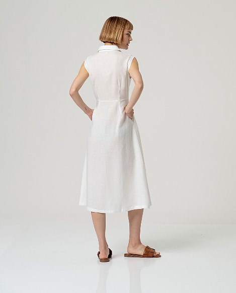 SURKANA - abito camicia nape - BIANCO